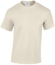 Gildan GI5000 unisex kereknyakú rövid ujjú póló - natural szín (gi5000na-2xl)