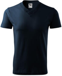 Malfini 102 V-neck unisex póló tengerészkék színben (1020213)