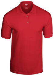 Gildan GI8800 unisex kevertszálú galléros póló - red szín (gi8800re-l)