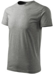 Malfini 137 Heavy New unisex póló sötétszürke melírozott színben (1371215)