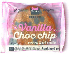 Kookie Cat Cookie cu vanilie si ciocolata bio 50g Kookie Cat