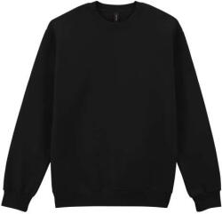 Gildan GI19000 Hammer Maxweight környakas pulóver Pitch Black színben (gi19000pbl-4xl)