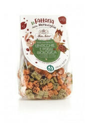 Pasta Natura Paste pentru copii cu faina de linte rosie si mazare verde bio 250g Pasta Natura
