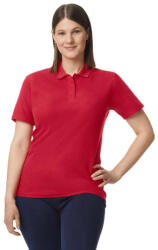 Gildan GI64800 férfi galléros pique póló - cherry red szín (gi64800cy-l)