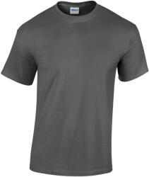Gildan GI5000 unisex kereknyakú rövid ujjú póló - dark heather szín (gi5000dh-2xl)