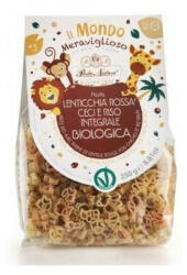 Pasta Natura Paste savana cu faina de linte rosie, naut si orez brun bio 250g Pasta Natura