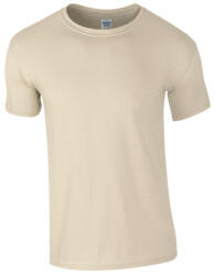 Gildan GI64000 unisex kereknyakú rövid ujjú póló - sand szín (gi64000sa-m)