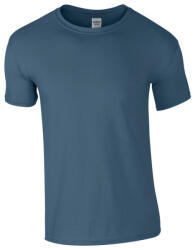 Gildan GI64000 unisex kereknyakú rövid ujjú póló - indigo blue szín (gi64000ib-l)