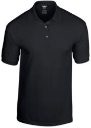 Gildan GI8800 unisex kevertszálú galléros póló - black szín (gi8800bl-2xl)