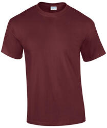 Gildan GI2000 unisex rövid ujjú felnőtt póló - maroon szín (gi2000ma-2xl)