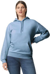 Gildan GISF500 kevertszálú unisex kapucnis pulóver - stone blue szín (gisf500st-xl)