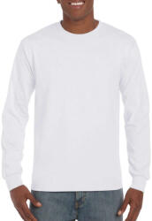 Gildan GIH400 unisex felnőtt hosszú ujjú póló - white szín (gih400wh-2xl)