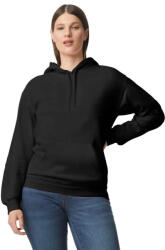 Gildan GISF500 kevertszálú unisex kapucnis pulóver - black szín (gisf500bl-l)