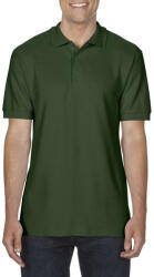 Gildan GI85800 unisex galléros pique pamut póló - forest green szín (gi85800fo-3xl)