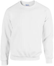 Gildan GI18000 kereknyakú unisex pulóver - white szín (gi18000wh-5xl)