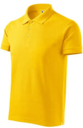 Malfini 215 Cotton Heavy férfi galléros póló sárga színben (2150415)