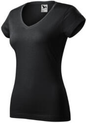 Malfini 162 Fit V-neck női póló ébenszürke színben (1629416)
