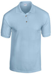 Gildan GI8800 unisex kevertszálú galléros póló - light blue szín (gi8800lb-s)