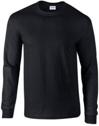 Gildan GI2400 unisex kereknyakú pulóver - black szín (gi2400bl-l)