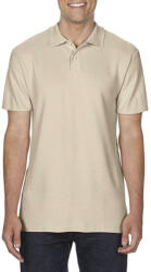 Gildan GI64800 férfi galléros pique póló - sand szín (gi64800sa-3xl)