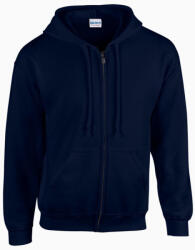 Gildan GI18600 unisex cipzáros kapucnis pulóver - navy szín (gi18600nv-4xl)