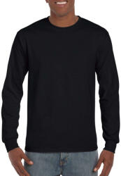 Gildan GIH400 unisex felnőtt hosszú ujjú póló - black szín (gih400bl-2xl)