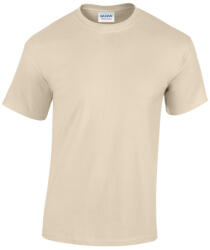 Gildan GI5000 unisex kereknyakú rövid ujjú póló - sand szín (gi5000sa-5xl)
