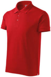 Malfini 215 Cotton Heavy férfi galléros póló piros színben (2150715)