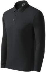 Malfini 221 Pique Polo LS férfi galléros póló ébenszürke színben (2219415)