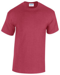 Gildan GI5000 unisex kereknyakú rövid ujjú póló - antique cherry red szín (gi5000acy-2xl)