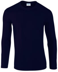 Gildan GI64400 hosszú ujjú unisex póló - navy szín (gi64400nv-m)