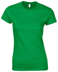 Gildan GIL64000 női rövid ujjú pamut póló - irish green szín (giL64000ig-2xl)