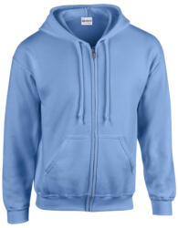 Gildan GI18600 unisex cipzáros kapucnis pulóver - carolina blue szín (gi18600cb-l)