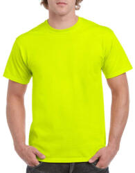 Gildan GI5000 unisex kereknyakú rövid ujjú póló - safety green szín (gi5000sfg-xl)