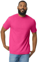 Gildan GI65000 unisex rövid ujjú póló - heliconia szín (gi65000he-s)