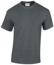 Gildan GI5000 unisex kereknyakú rövid ujjú póló - charcoal szín (gi5000ch-m)