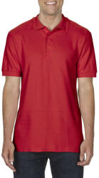 Gildan GI85800 unisex galléros pique pamut póló - red szín (gi85800re-xl)