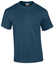 Gildan GI2000 unisex rövid ujjú felnőtt póló - heather navy szín (gi2000hnv-2xl)