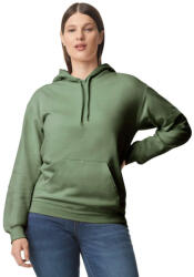 Gildan GISF500 kevertszálú unisex kapucnis pulóver - military green szín (gisf500mi-4xl)