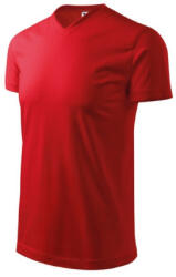 Malfini 111 Heavy V-neck unisex póló piros színben (1110718)