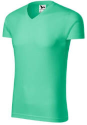 Malfini 146 Slim Fit V-neck férfi póló menta színben (1469515)