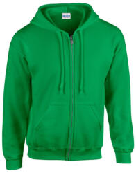 Gildan GI18600 unisex cipzáros kapucnis pulóver - irish green szín (gi18600ig-xl)