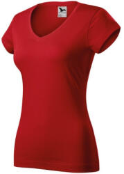 Malfini 162 Fit V-neck női póló piros színben (1620713)