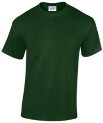 Gildan GI5000 unisex kereknyakú rövid ujjú póló - forest green szín (gi5000fo-m)
