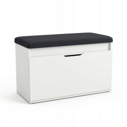 BOXIMO Mdf Cipősszekrény Ülőfelülettel És Tárolóval 80X50X35 CM Fehér (B10008W)