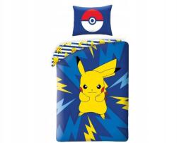 Pokémon Kétoldalas pamut lepedő Pokemon Pikachu, 140/200+70/90, POK605BL (POK-605BL)