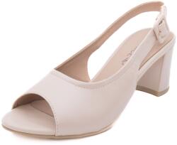 Caprice Sanda dama din piele naturala, Caprice, 9-28307-46 140 CREAM PERLATO, crem