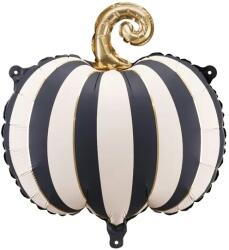 PartyDeco Balon folie - Dovleac cu dungi 39 x 38 cm