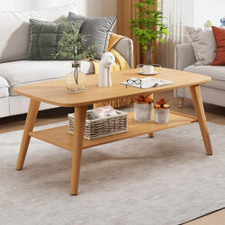 PAKOWORLD Masă de cafea multifuncțională Komela I, Natural, 100x48x45 cm (072-000169) Masa de cafea