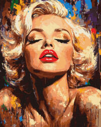 Ideyka Set pictura pe numere, cu sasiu, Stralucitoarea Monroe, 40x50 cm (KHO8562)
